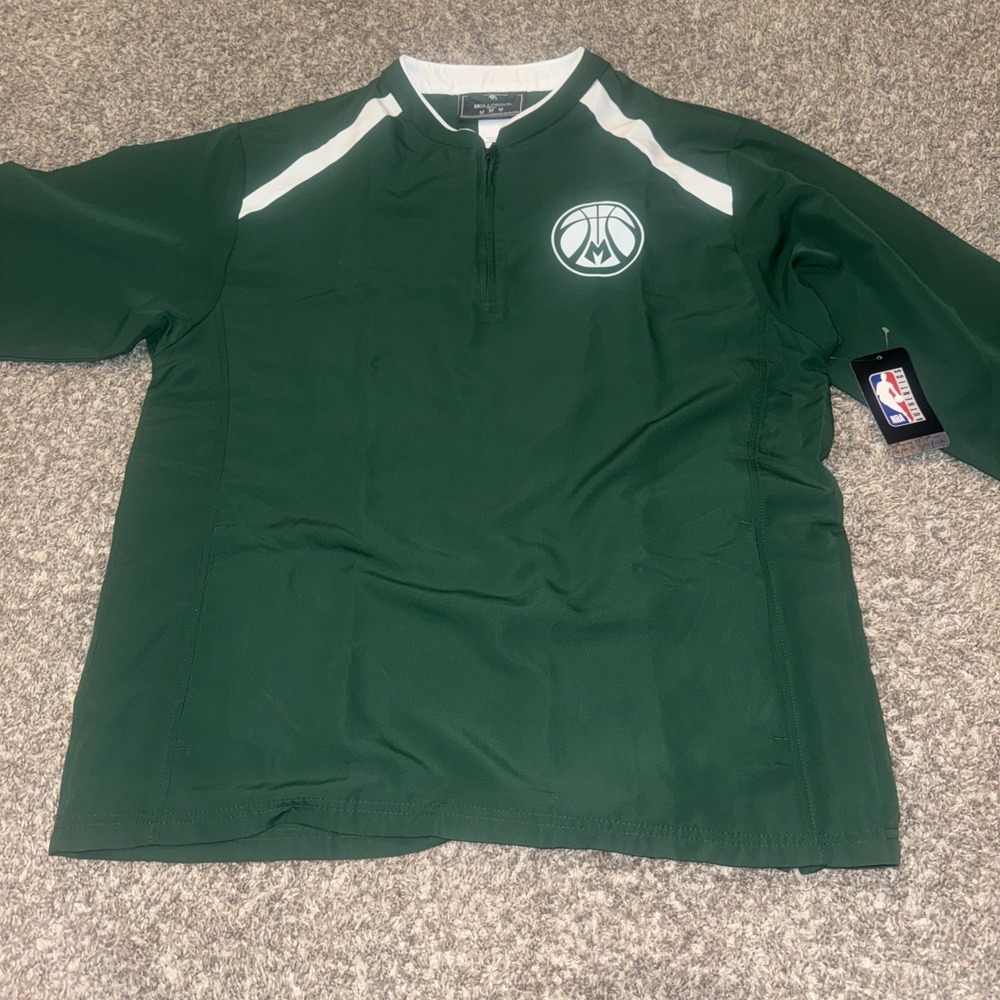 Milwaukee Bucks Holloway Adult Quarter‎ Zip Size Pullover Medium